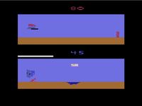 une photo d'Ã©cran de MotoRodeo sur Atari 2600
